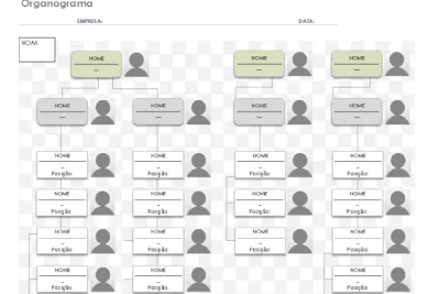 baixar organograma pronto para editar excel